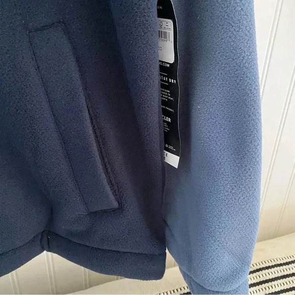 Billabong Boundary Hooded Half-Zip Fleece Pullover Blue Men's X-Large NEW $89 XL - Picture 2 of 12